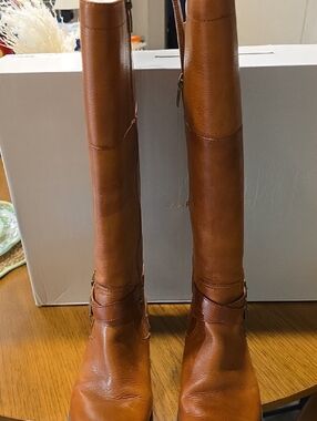 Womans Marc Fisher Medium Brown Leather Boot